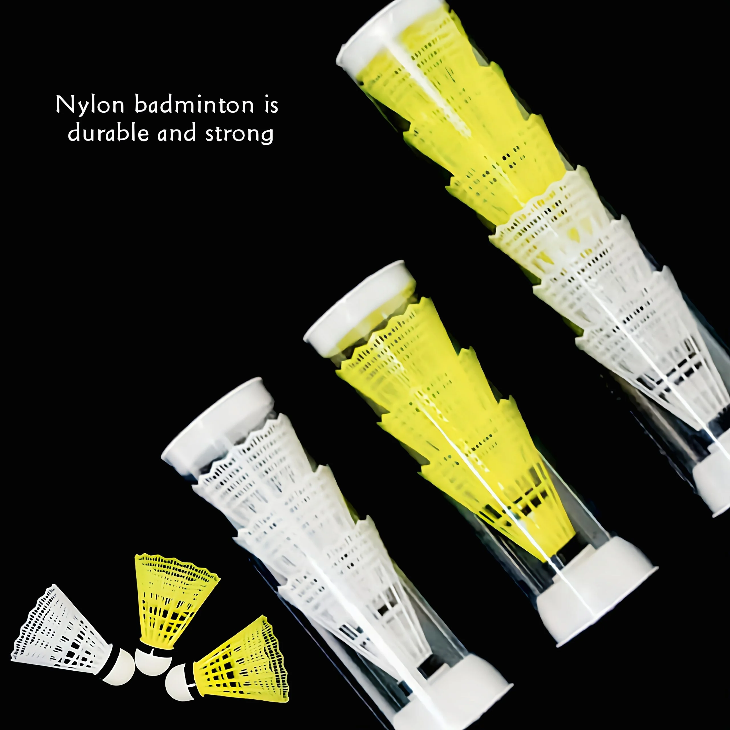 High-quality nylon badminton shuttlecocks wholesale price from badmintonsupplier.com in China