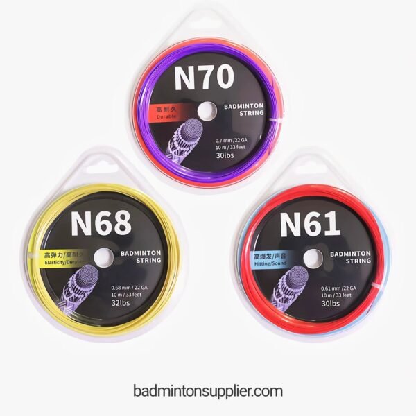 Wholesale high-quality custom badminton racket strings at badmintonsupplier.com in China