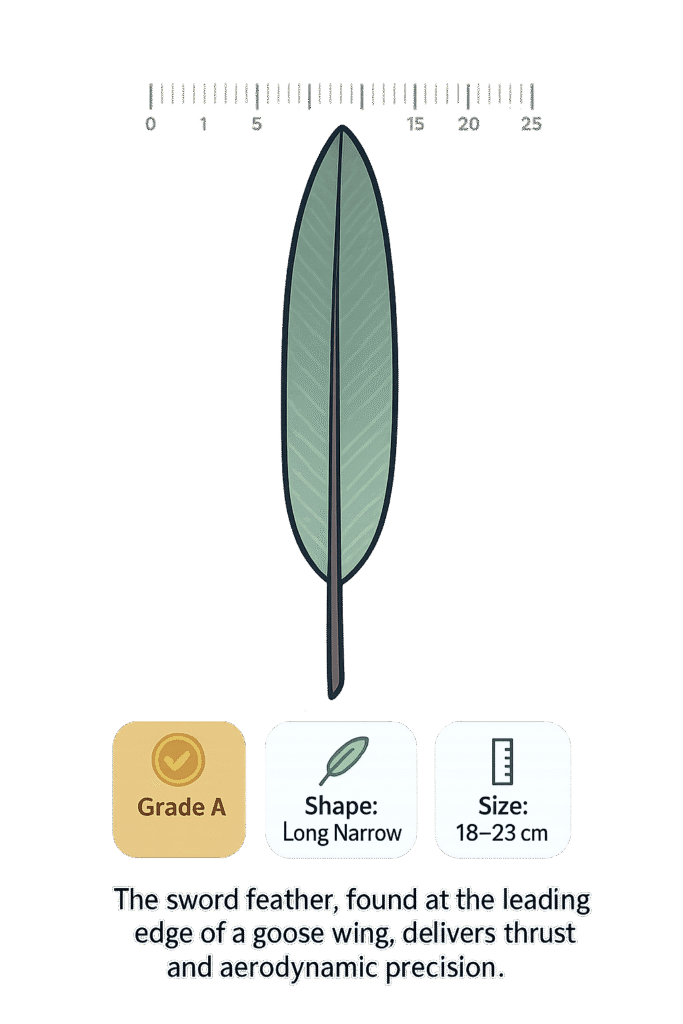 Goose Sword Feather Infographic