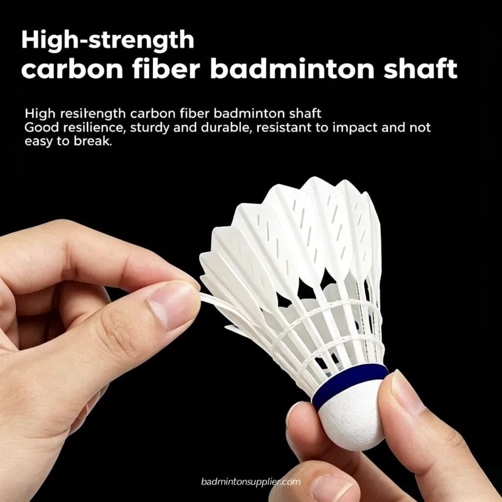 Yesporting Badminton Best Custom Synthetic Carbon Fiber Shuttlecock alternative to Victor New Carbon Sonic NCS pro and Max at Factory Wholesale Price in China at badmintonsupplier.com
