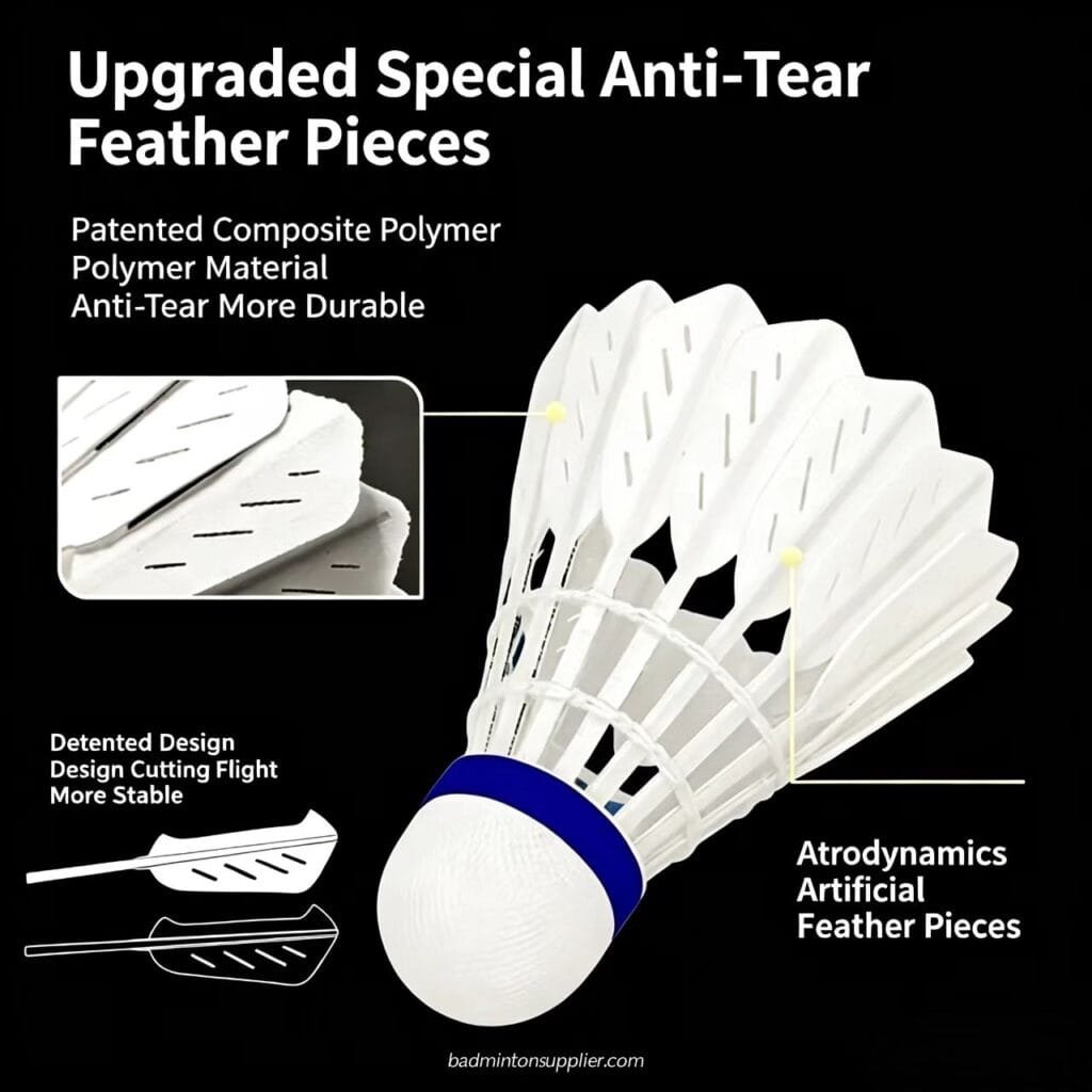 Yesporting Badminton Best Custom Synthetic Carbon Fiber Shuttlecock alternative to Victor New Carbon Sonic NCS pro and Max at Factory Wholesale Price in China at badmintonsupplier.com