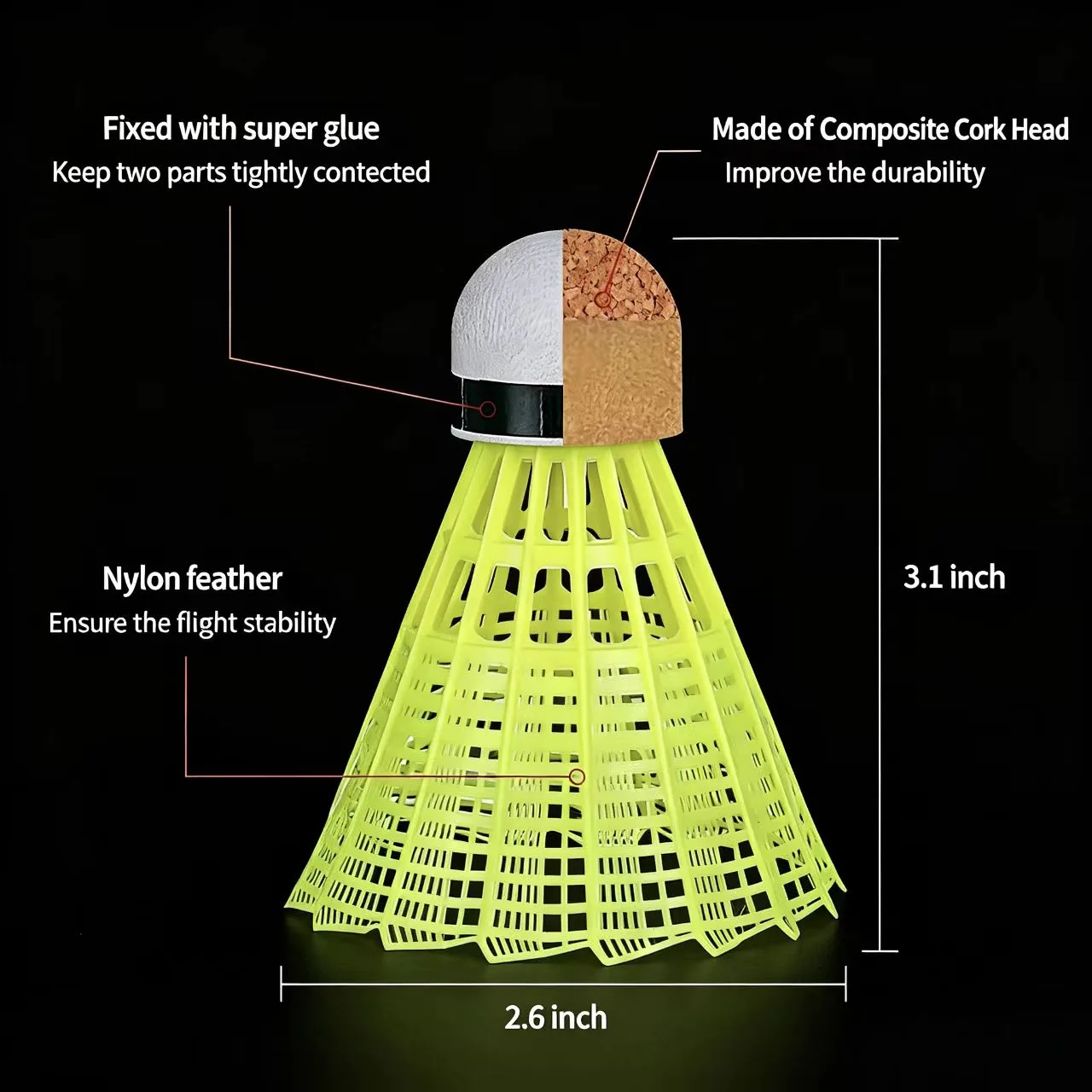 China TOP OEM Badminton Factory: Custom Nylon Shuttlecocks with Composite Cork, Natural Cork & 3-Piece Cork Heads | OEM & Manufacturer Wholesale Price at badmintonsupplier.com